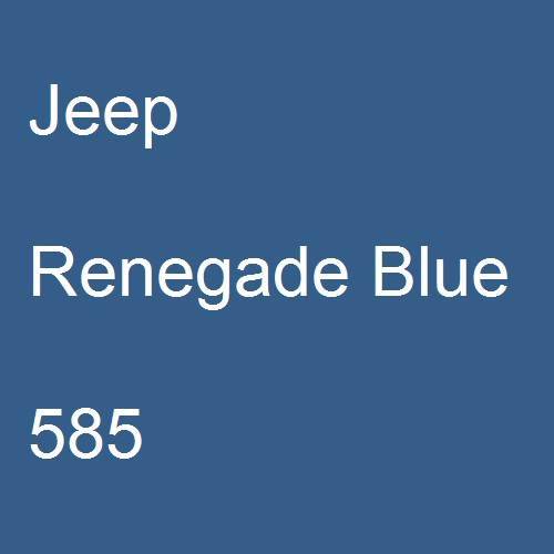 Jeep, Renegade Blue, 585.